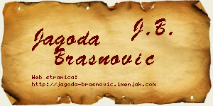 Jagoda Brašnović vizit kartica